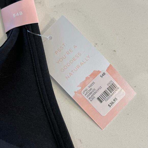 NWT Cacique Unlined‎ Full Coverage No Wire Black Bra size 54B - Picture 6 of 8